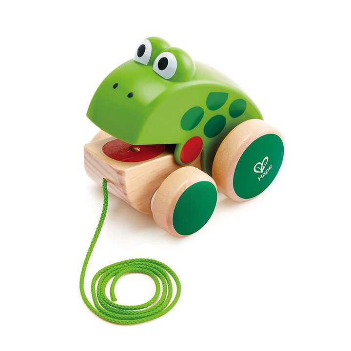 Hape Frog Pull Along-Toys & Learning-Hape-026197 FG-babyandme.ca