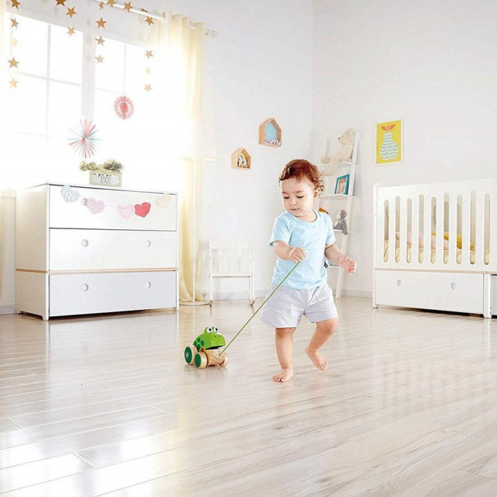 Hape Frog Pull Along-Toys & Learning-Hape-026197 FG-babyandme.ca