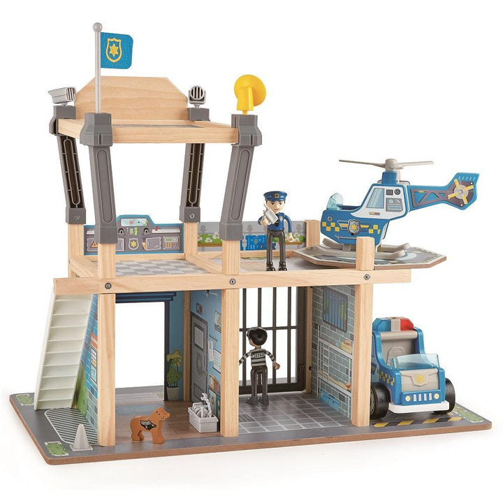 Hape Metro Police Department Playset-Toys & Learning-Hape-028455-babyandme.ca