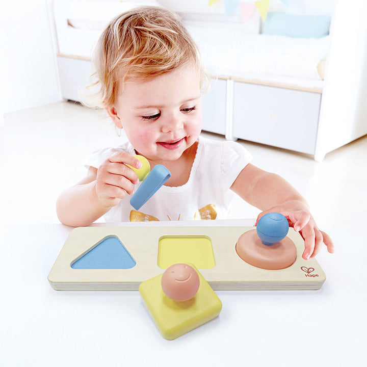 Hape Montessori Mirror Shape Puzzle-Toys & Learning-Hape-031884-babyandme.ca