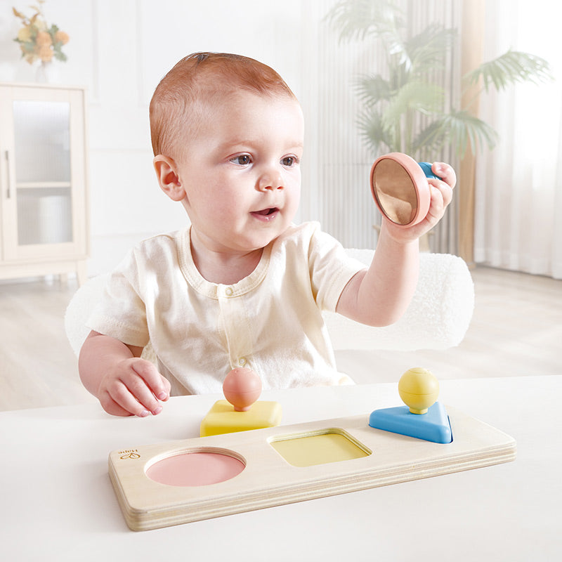 Hape Montessori Mirror Shape Puzzle-Toys & Learning-Hape-031884-babyandme.ca