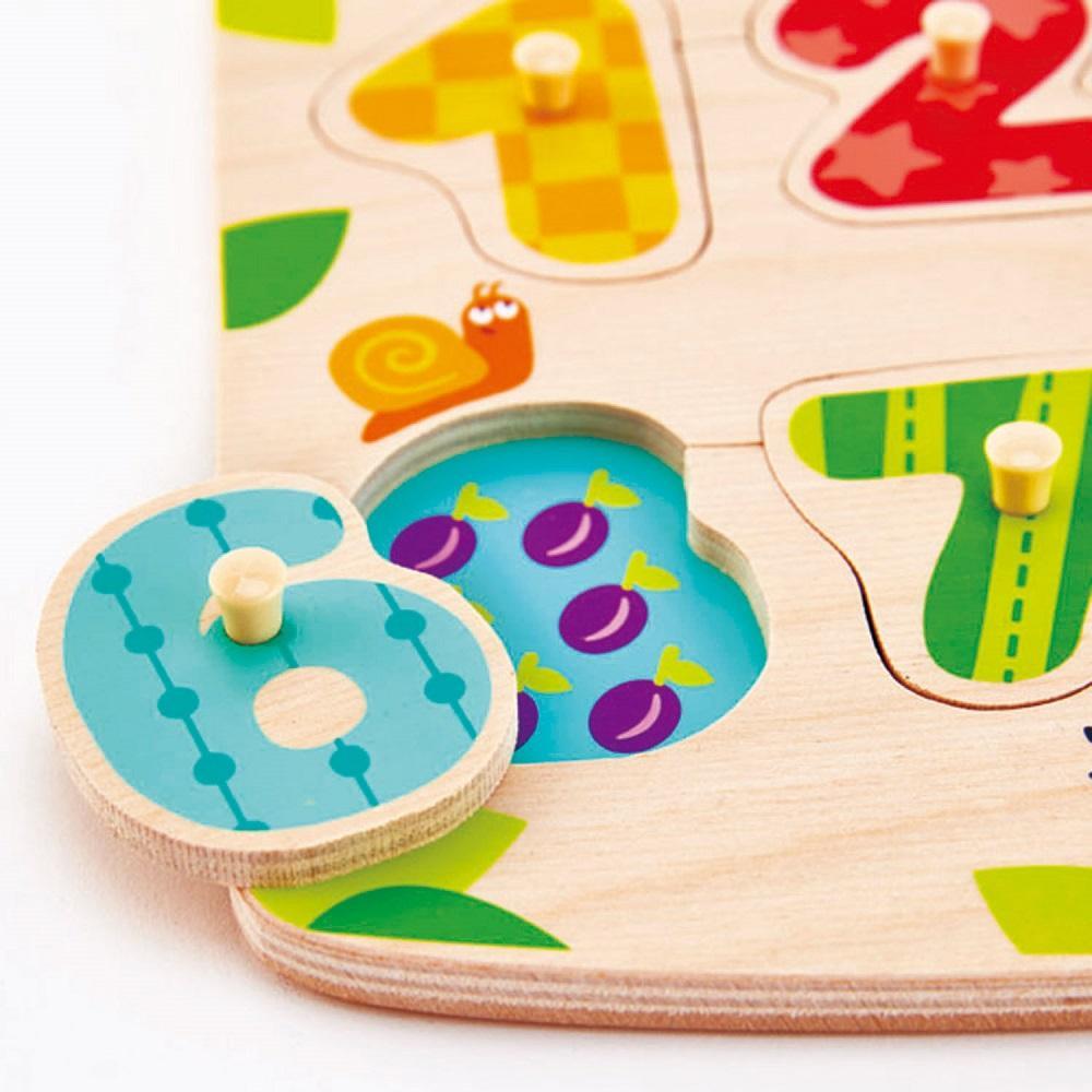 Hape Number Peg Puzzle-Toys & Learning-Hape-009071 NU-babyandme.ca