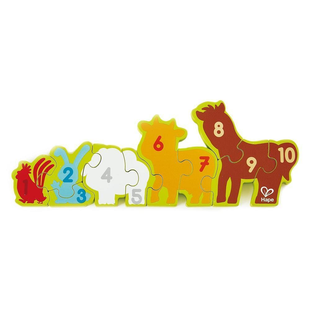 Hape Numbers & Farm Animals-Toys & Learning-Hape-027185-babyandme.ca