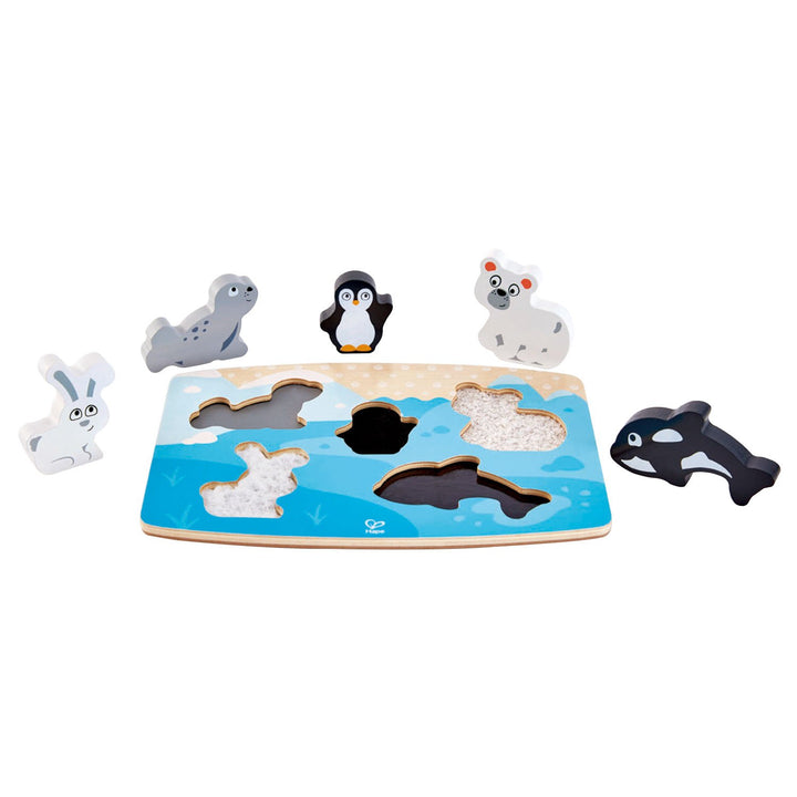 Hape Polar Animal Tactile Puzzle-Toys & Learning-Hape-024289 PA-babyandme.ca