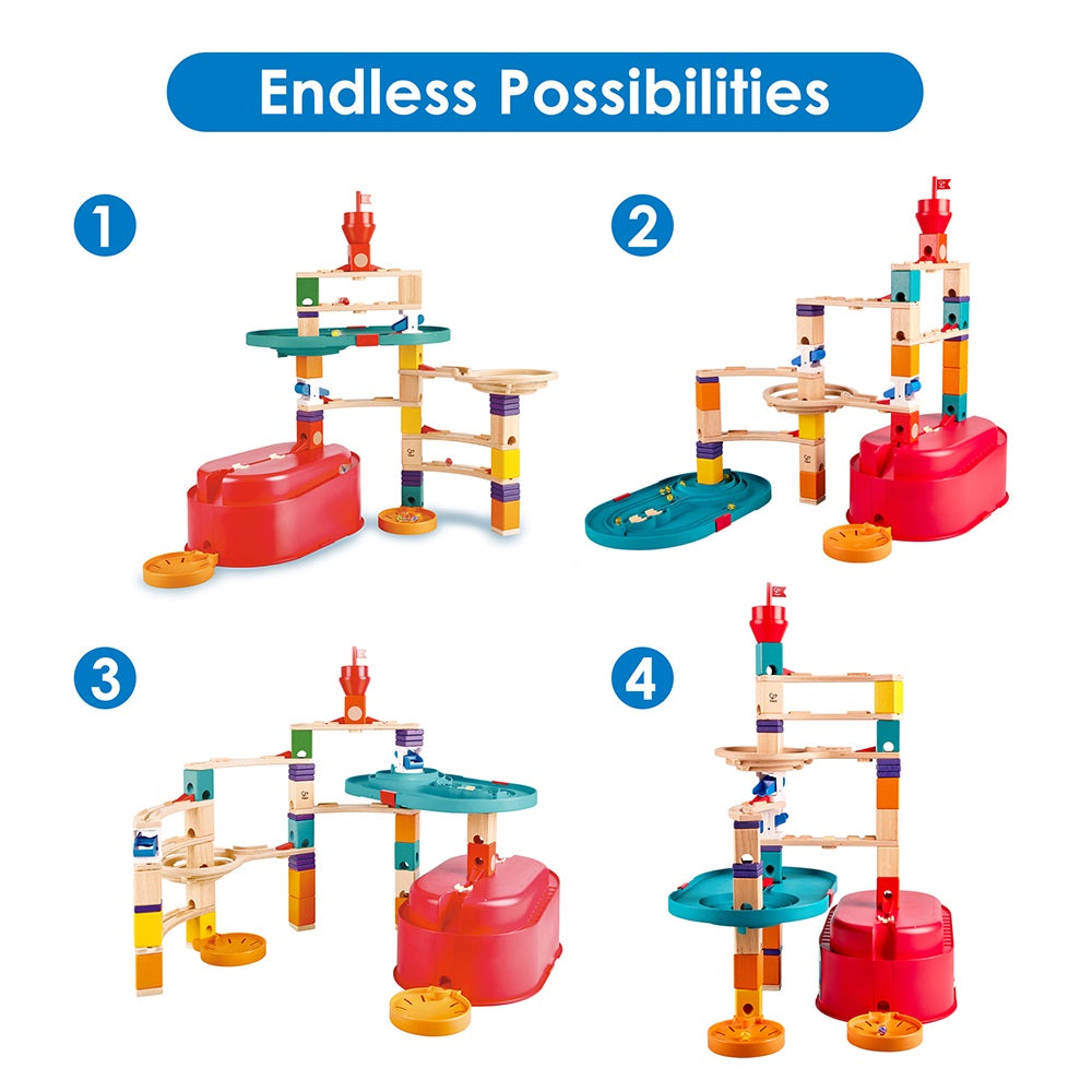 Hape Quadrilla Stack Track Bucket Set-Toys & Learning-Hape-030820-babyandme.ca