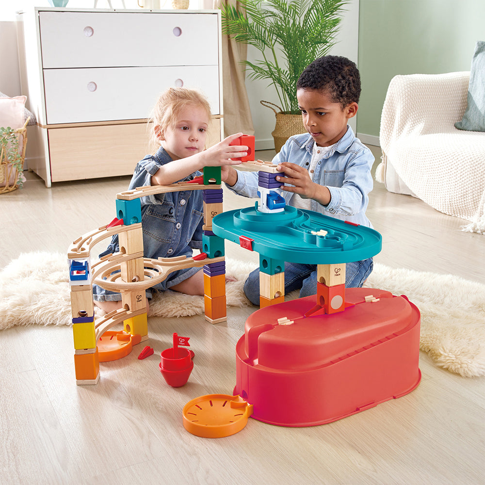 Hape Quadrilla Stack Track Bucket Set-Toys & Learning-Hape-030820-babyandme.ca