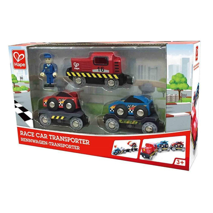 Hape Race Car Transporter-Toys & Learning-Hape-026331-babyandme.ca