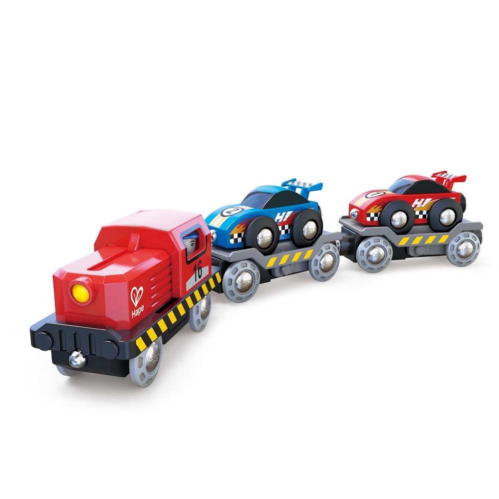 Hape Race Car Transporter-Toys & Learning-Hape-026331-babyandme.ca