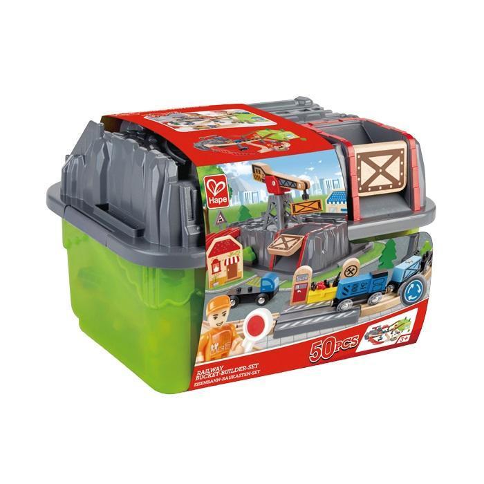 Hape Railway Bucket Builder Set-Toys & Learning-Hape-027588-babyandme.ca