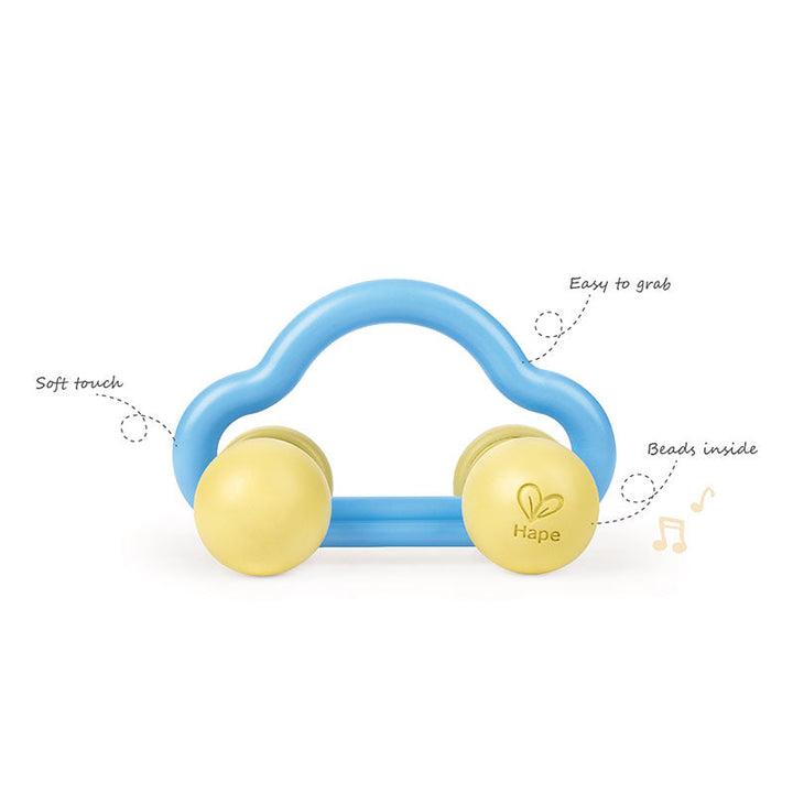 Hape Rattle & Roll Toy Car-Toys & Learning-Hape-031881-babyandme.ca