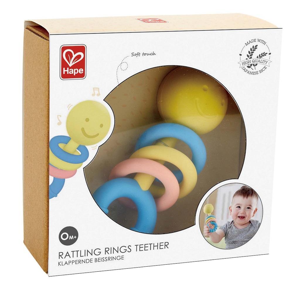 Hape Rattling Rings Teether-Toys & Learning-Hape-027981-babyandme.ca