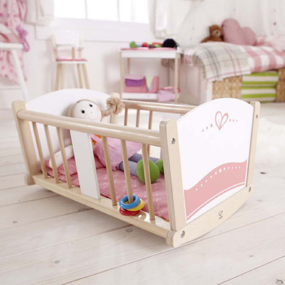 Hape Rock-a-Bye Baby Cradle-Toys & Learning-Hape-007381-babyandme.ca