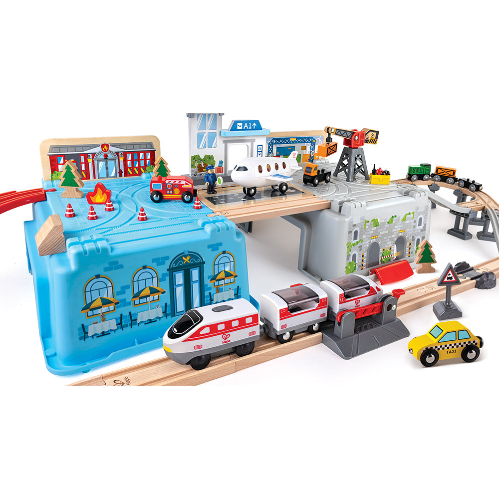 Hape Super Cityscape Transport Bucket Set-Toys & Learning-Hape-030825-babyandme.ca