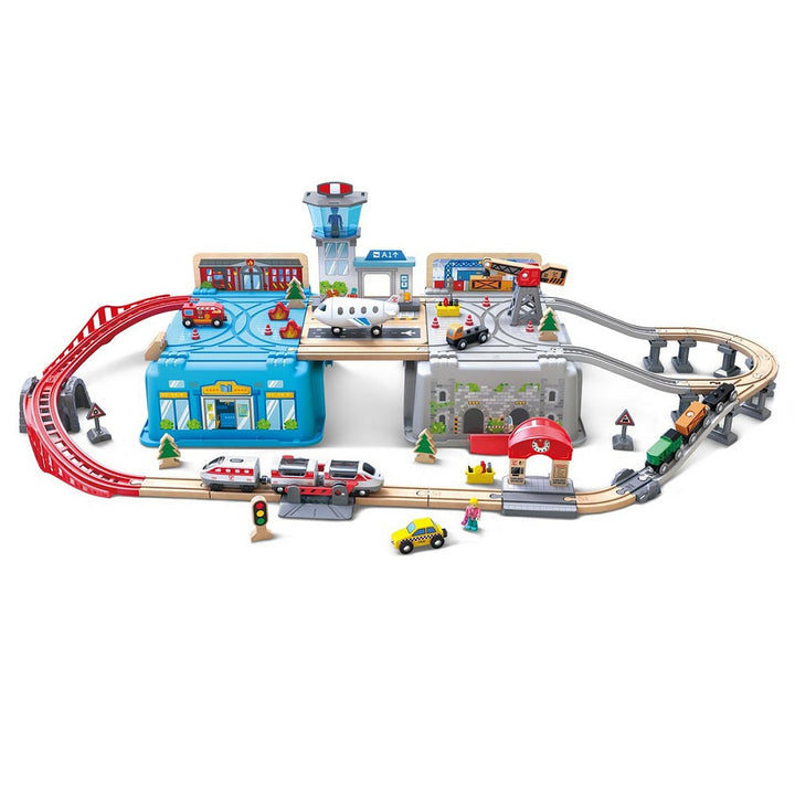 Hape Super Cityscape Transport Bucket Set-Toys & Learning-Hape-030825-babyandme.ca