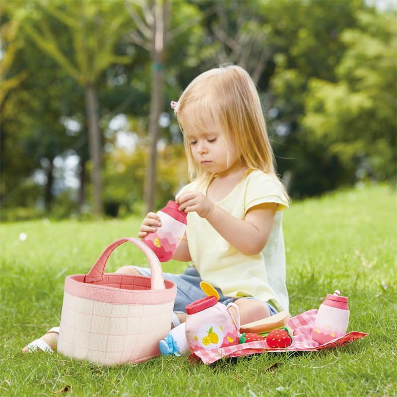 Hape Toddler Picnic Basket-Toys & Learning-Hape-030030-babyandme.ca