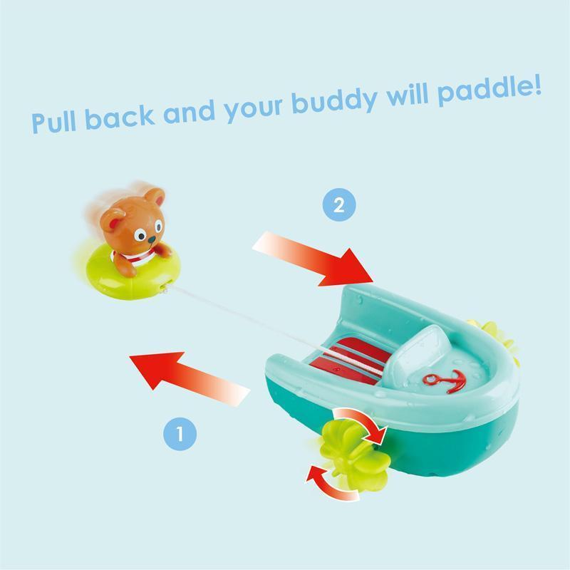 Hape Tubing Pull-Back Boat-Bath-Hape-028591-babyandme.ca