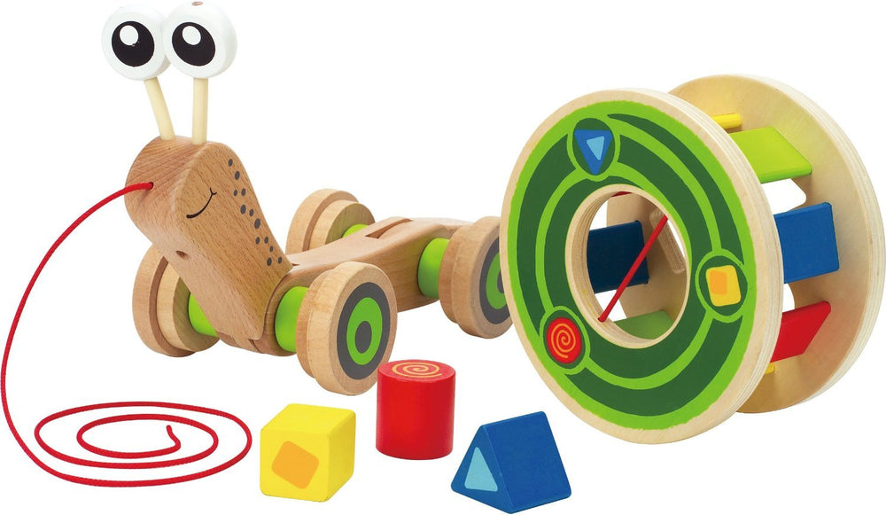 Hape Walk-A-Long Snail-Toys & Learning-Hape-009057 Sn-babyandme.ca