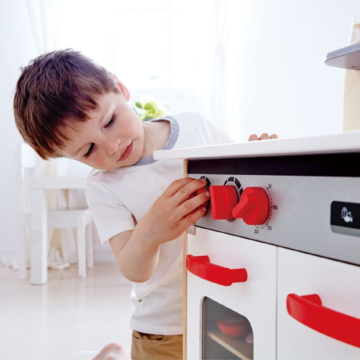 Hape White Gourmet Kitchen - IN STORE PICKUP ONLY-Toys & Learning-Hape-007382 WH-babyandme.ca