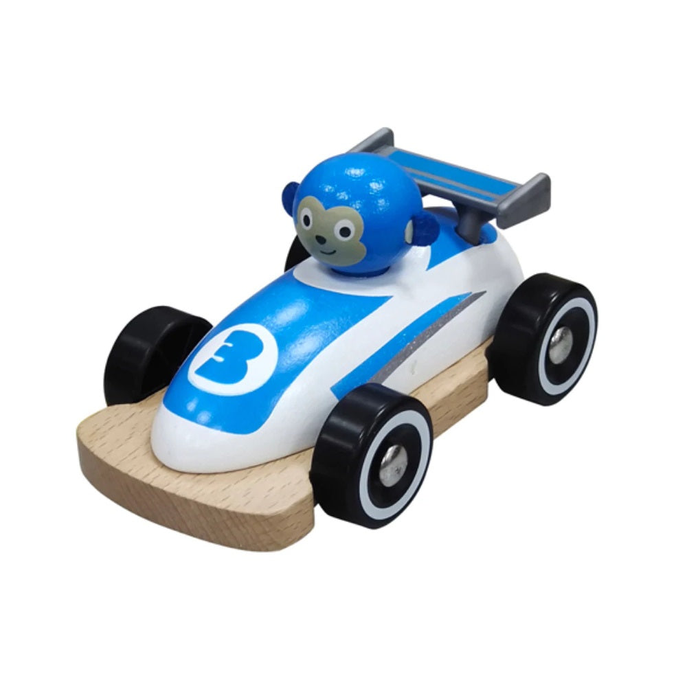 Hape Wild Rider Vehicle (White Racer)-Toys & Learning-Hape-030900 WH-babyandme.ca