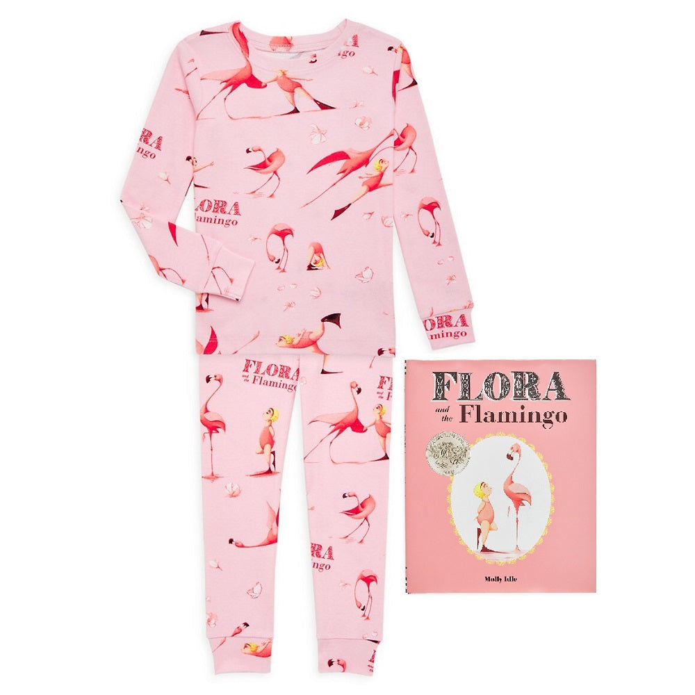 Hatley Books to Bed Pajama & Book Set (Flora and the Flamingo)-Apparel-Hatley--babyandme.ca