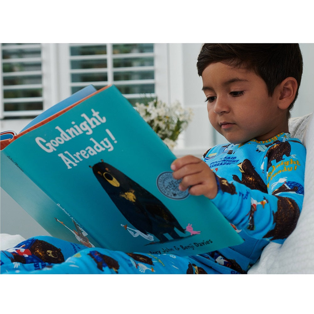 Hatley Books to Bed Pajama & Book Set (Goodnight Already)-Apparel-Hatley--babyandme.ca