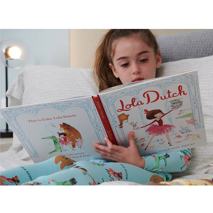 Hatley Books to Bed Pajama & Book Set (Lola Dutch)-Apparel-Hatley--babyandme.ca