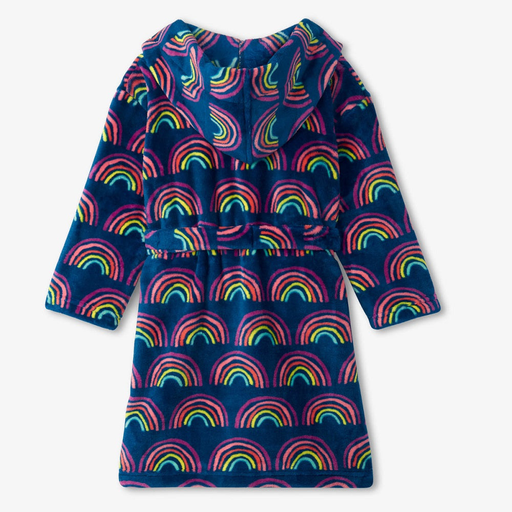 Hatley Fleece Robe (Rainbow Dreams)-Apparel-Hatley--babyandme.ca