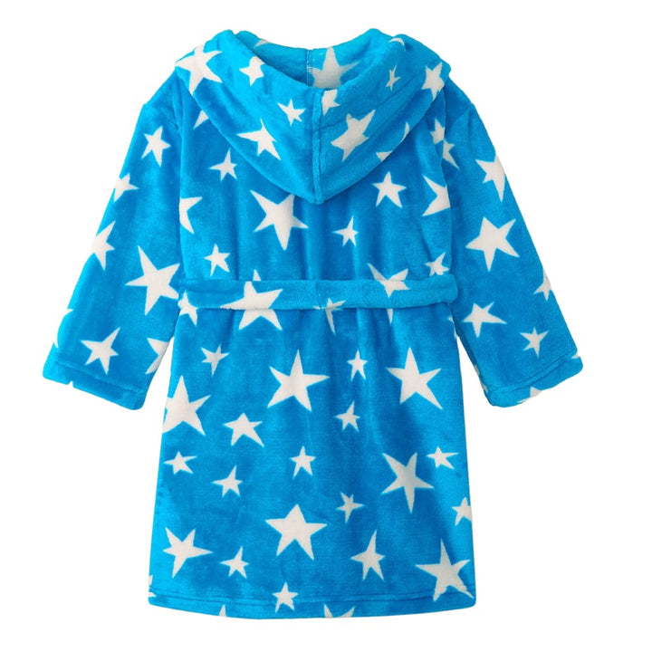 Hatley Fleece Robe (Starry Night)-Apparel-Hatley--babyandme.ca