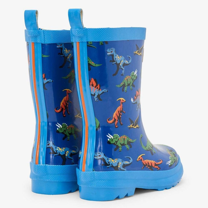 Hatley Shiny Rain Boots (Friendly Dinos)-Apparel-Hatley--babyandme.ca