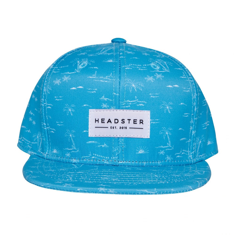 Headster Kids Adventure Awaits Blue Snapback Cap-Apparel-Headster Kids--babyandme.ca