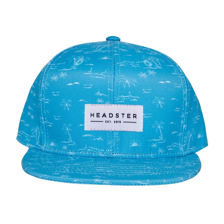 Headster Kids Adventure Awaits Blue Snapback Cap-Apparel-Headster Kids--babyandme.ca