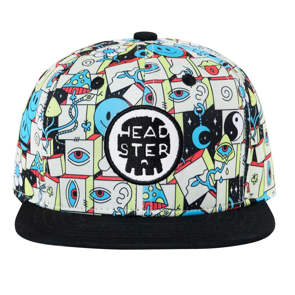 Headster Kids Block Party Black Snapback Cap-Apparel-Headster Kids--babyandme.ca