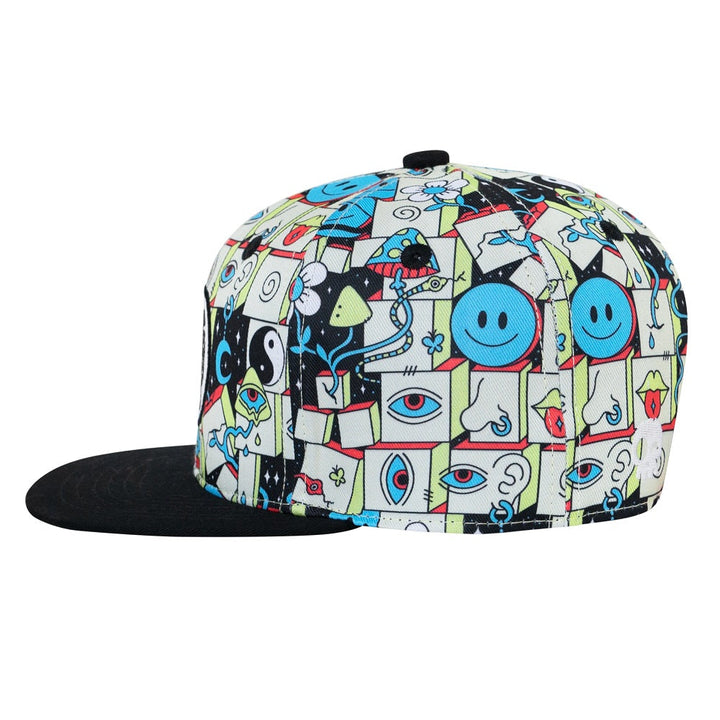 Headster Kids Block Party Black Snapback Cap-Apparel-Headster Kids--babyandme.ca