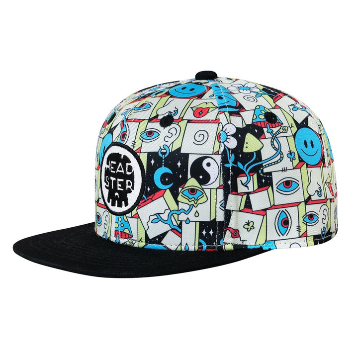 Headster Kids Block Party Black Snapback Cap-Apparel-Headster Kids--babyandme.ca