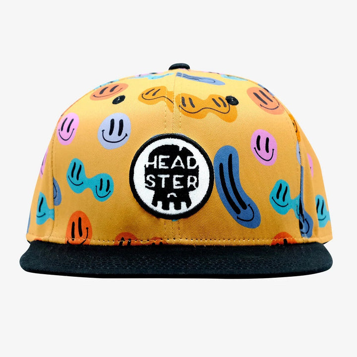 Headster Kids Peppy Yellow Snapback Cap-Apparel-Headster Kids--babyandme.ca