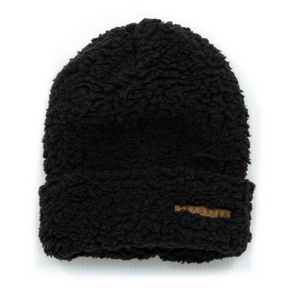 Headster Kids Sherpa Hat (Black)-Apparel-Headster Kids--babyandme.ca