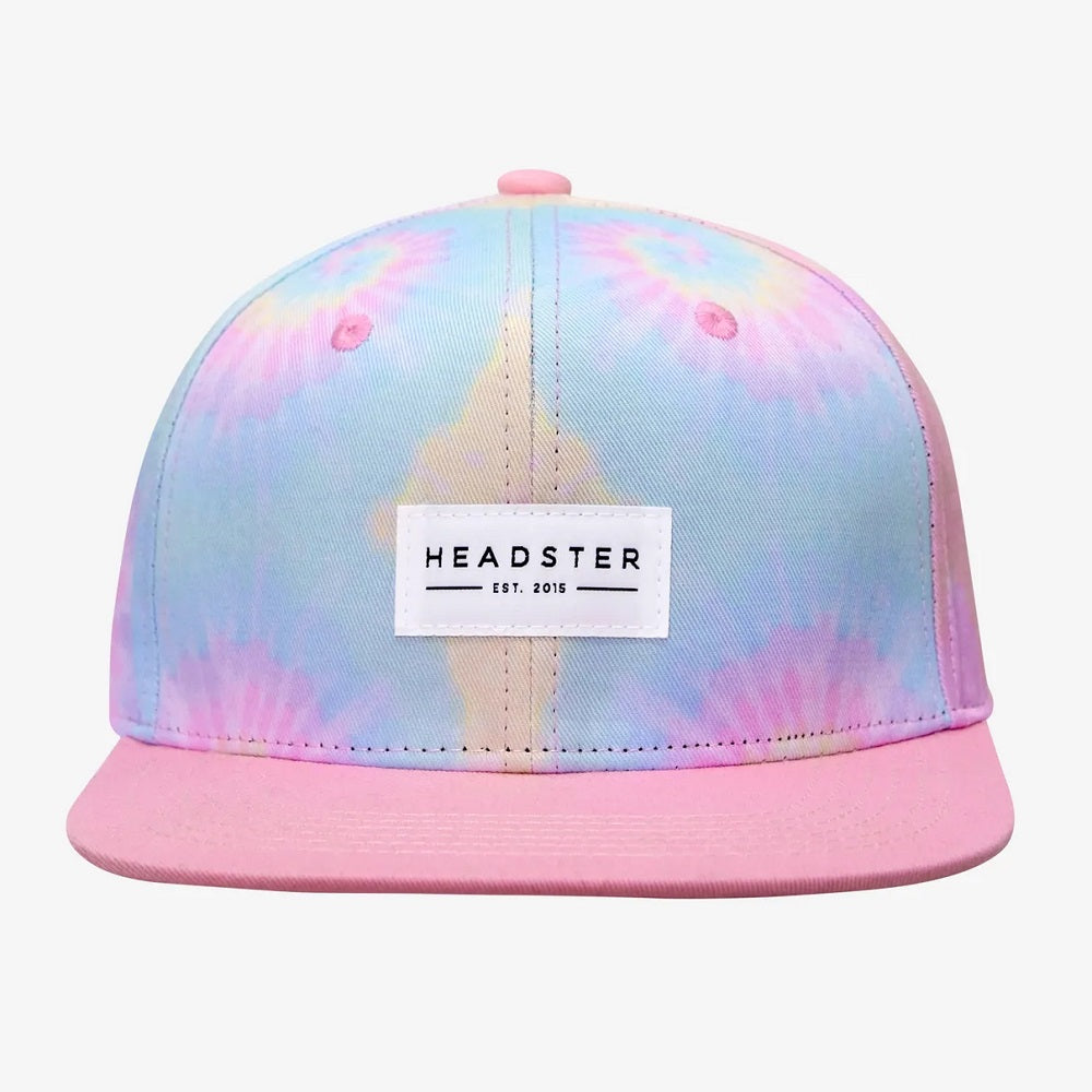 Headster Kids Tie Dye Pink Snapback Cap-Apparel-Headster Kids--babyandme.ca