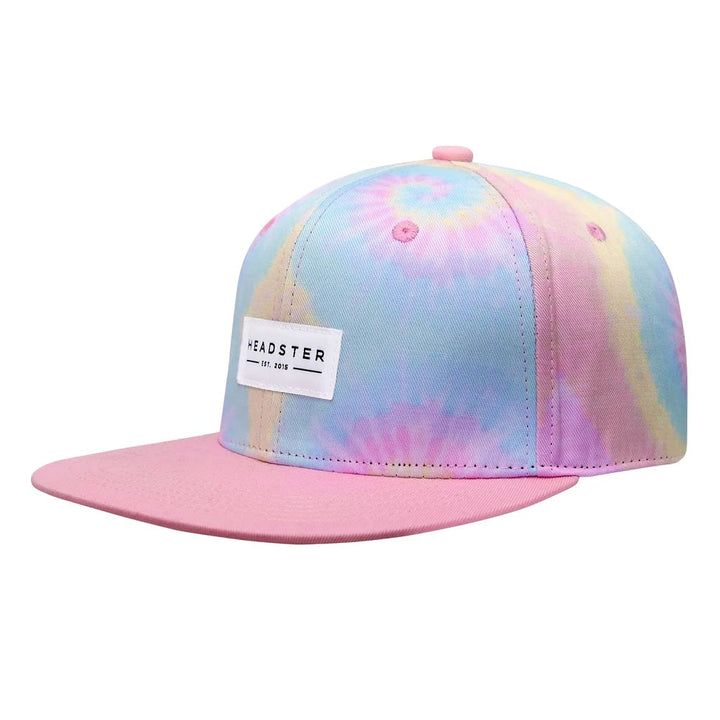 Headster Kids Tie Dye Pink Snapback Cap-Apparel-Headster Kids--babyandme.ca