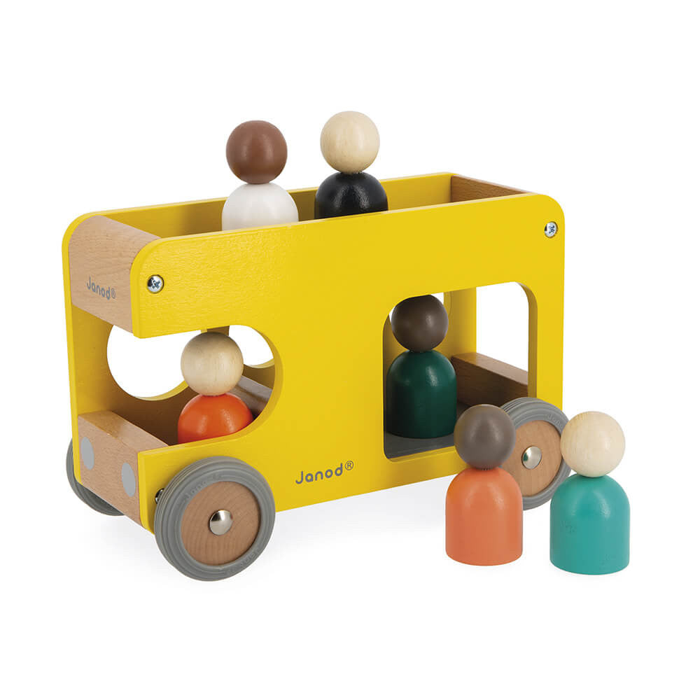 Janod Bolid School Bus-Toys & Learning-Janod-030932-babyandme.ca