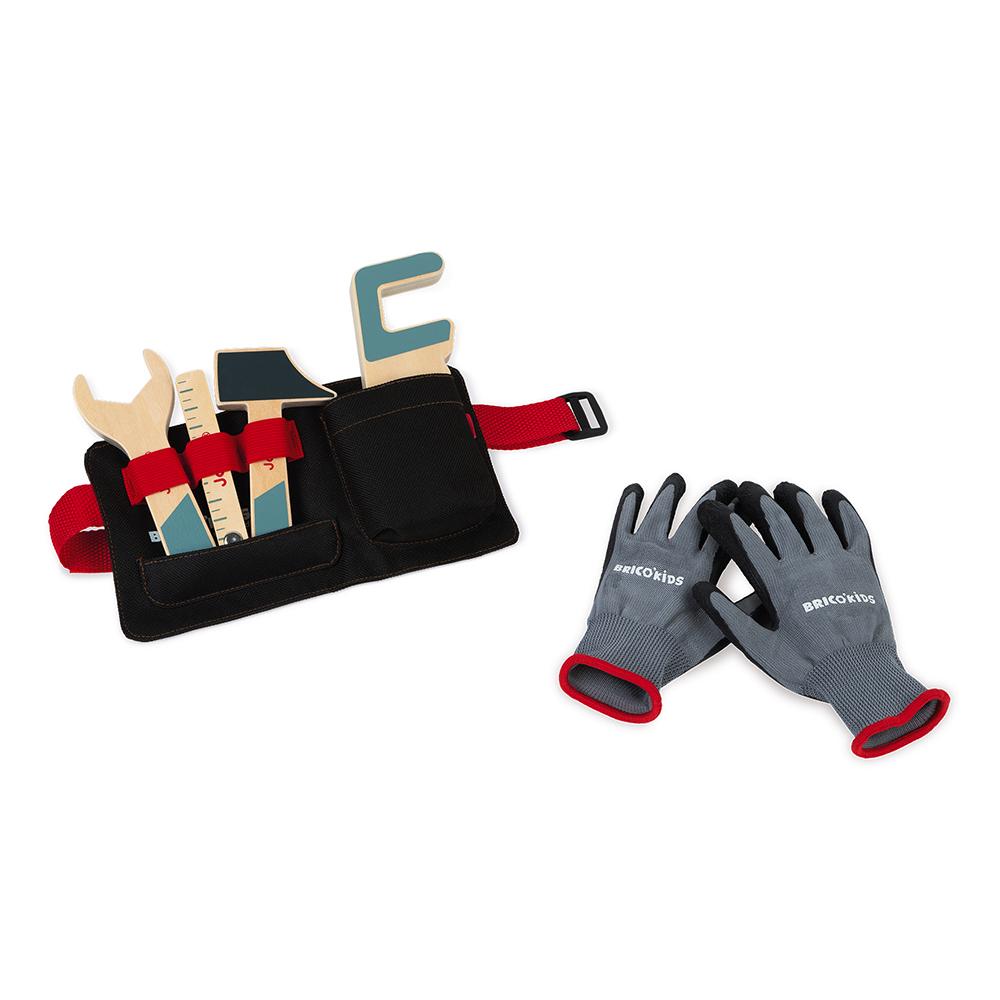 Janod Brico'Kids Toolbelt & Golves-Toys & Learning-Janod-030587-babyandme.ca