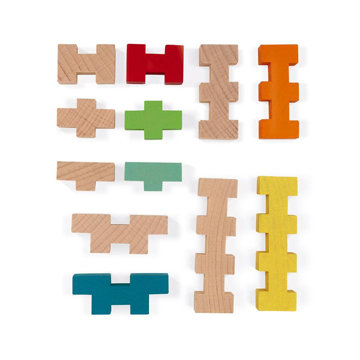 Janod Construction Set (100 Pieces)-Toys & Learning-Janod-030394 100pc-babyandme.ca