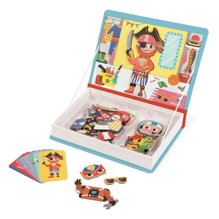 Janod Magnetibook (Boy Costumes)-Toys & Learning-Janod-007068 BC-babyandme.ca