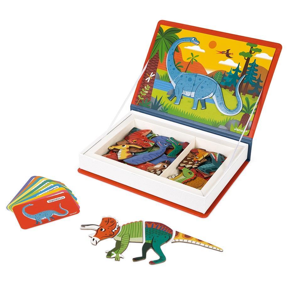 Janod Magnetibook (Dinosaurs)-Toys & Learning-Janod-007068 DI-babyandme.ca