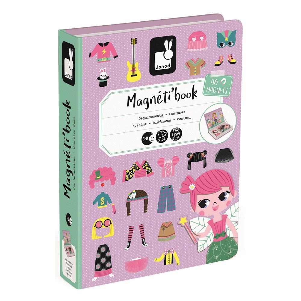 Janod Magnetibook (Girl Costumes)-Toys & Learning-Janod-007068 GC-babyandme.ca