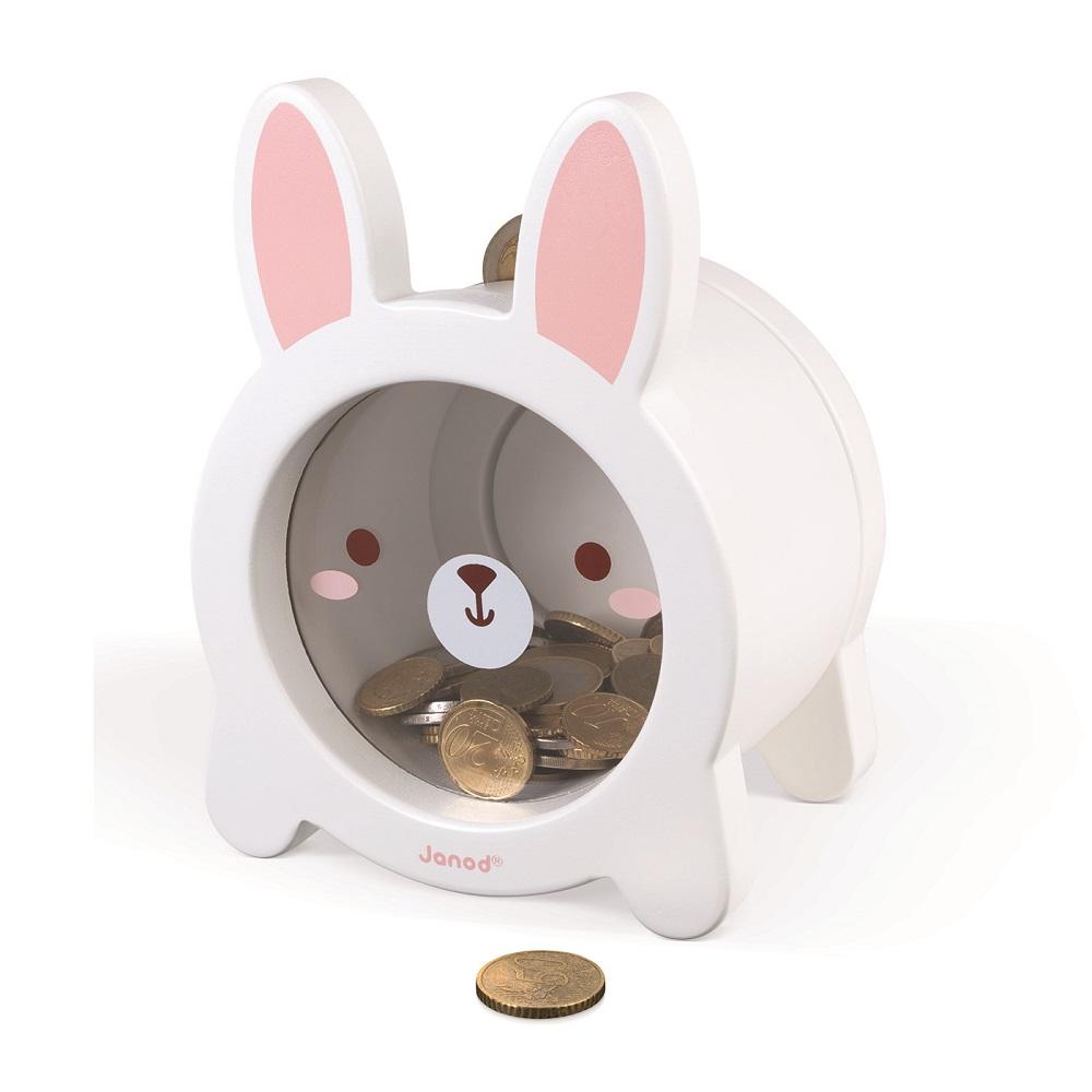 Janod Moneybox (Rabbit)-Toys & Learning-Janod-028118 RB-babyandme.ca