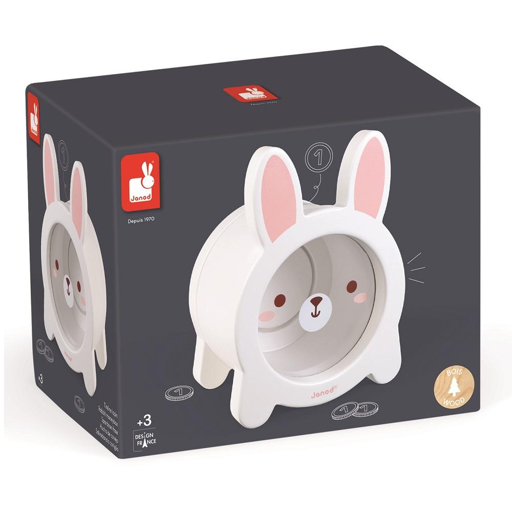 Janod Moneybox (Rabbit)-Toys & Learning-Janod-028118 RB-babyandme.ca