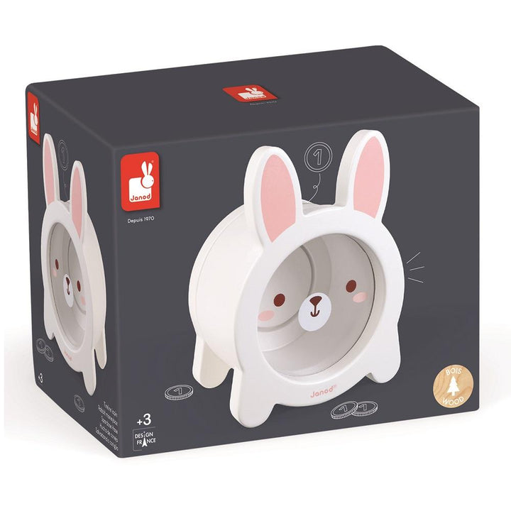 Janod Moneybox (Rabbit)-Toys & Learning-Janod-028118 RB-babyandme.ca