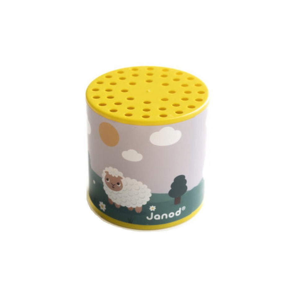 Janod Pocket Noisemaker (Baa - Yellow)-Toys & Learning-Janod-031567 YW-babyandme.ca