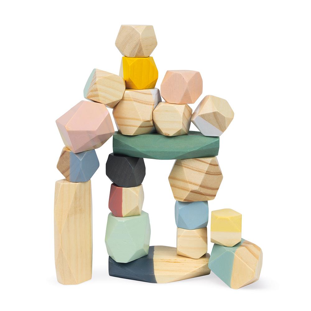 Janod Sweet Cocoon Stacking Stones-Toys & Learning-Janod-030584-babyandme.ca