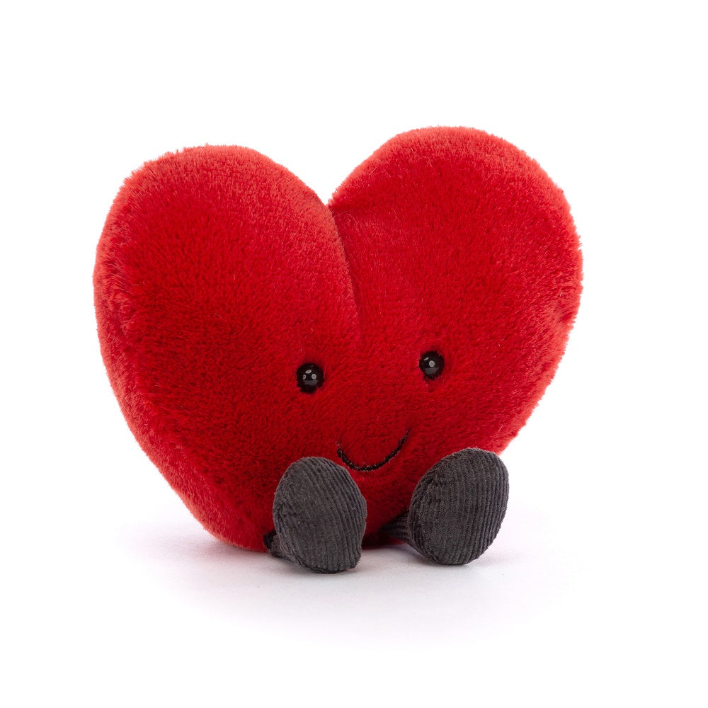 Jellycat Amuseable Red Heart (Small)-Toys & Learning-Jellycat-025452 RH-babyandme.ca